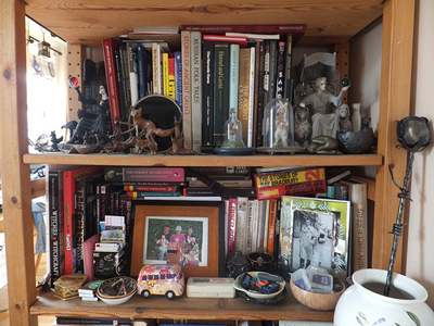 A cluttered cabinet; photo courtesy Josh Andrews